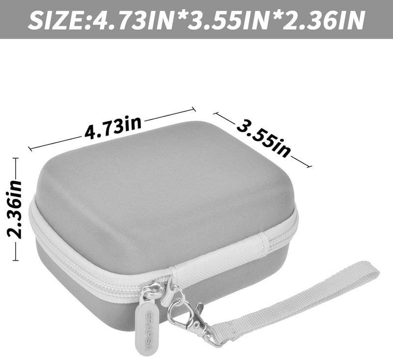 Grapsa Digital Camera Case for CAMKORY/for Kodak Pixpro/for VAHOIALD/for Sony DSCW800 830/ for Canon PowerShot 180 190. Kids Vlogging Cameras Storage Holder for Accessories (Box Only)-Grey - Image 5
